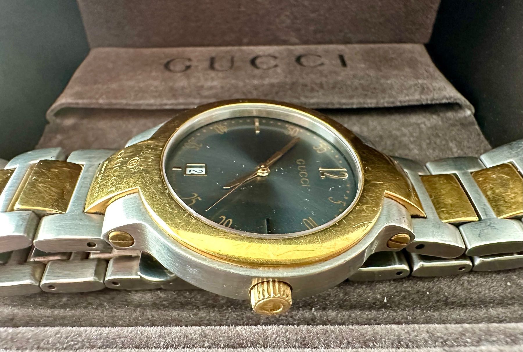 Gucci Orologi: GUCCI Quartz Bicolore 35 mm 100% originale - FULL SET – Usato da Conthey venduto da advisia 2
