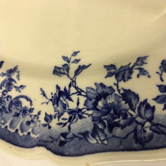 Villeroy & Boch Piatti: alter Teller von Villeroy & Boch blaue Randmusterung – Usato da Zürich venduto da gigimai67 1