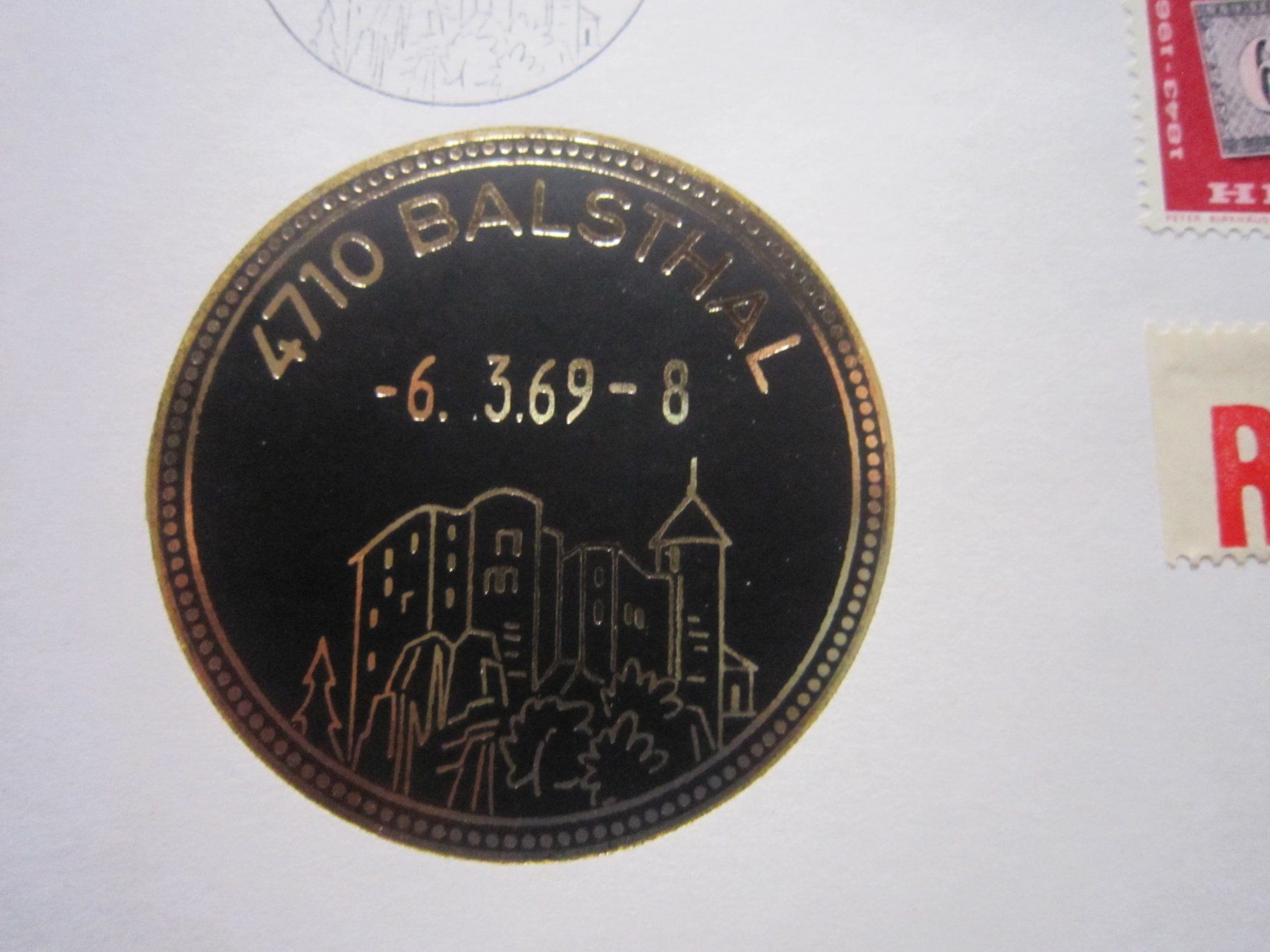 Tous les timbres: Mk2 Bahlstal schönen Brief 1969 – D'occasion à Gordola par Polentaefung 2