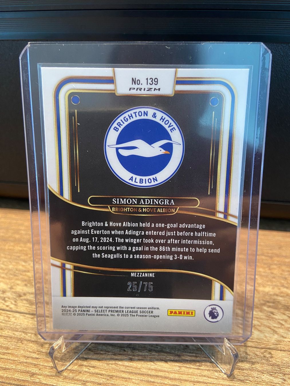 Panini Sammelbilder & Trading cards: Simon Adingra 25/75 Panini Select Prem.League 24/25 – Gebraucht aus Dagmersellen von dav_b656 1