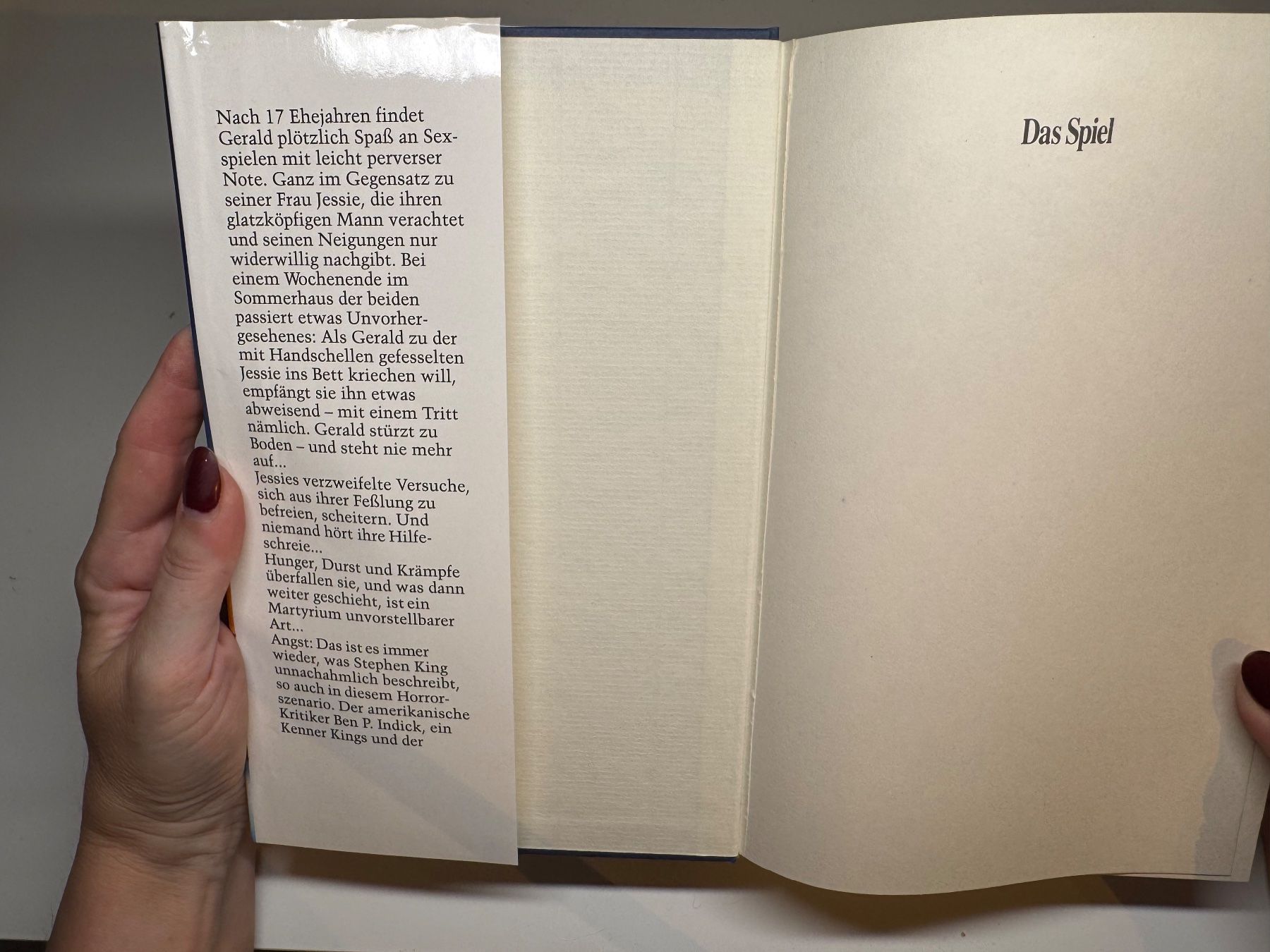 Libri: ROMAN: Stephen King, Das Spiel – Usato da Grosswangen venduto da Deutsche_Romane 2