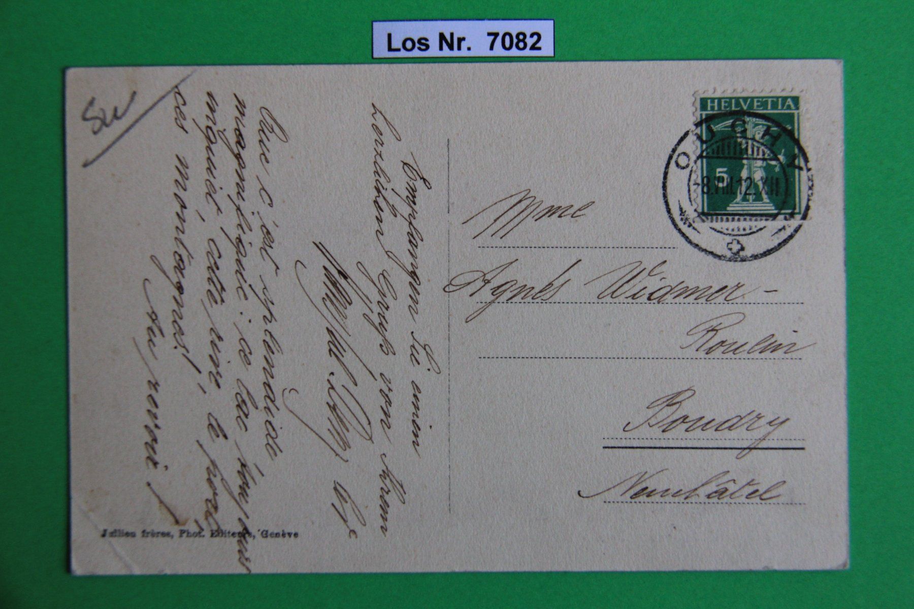 Ansichtskarten: CH Ansichtskarte Clarens um 1910                    Los 7082 – Gebraucht aus Volken von jukon65 1