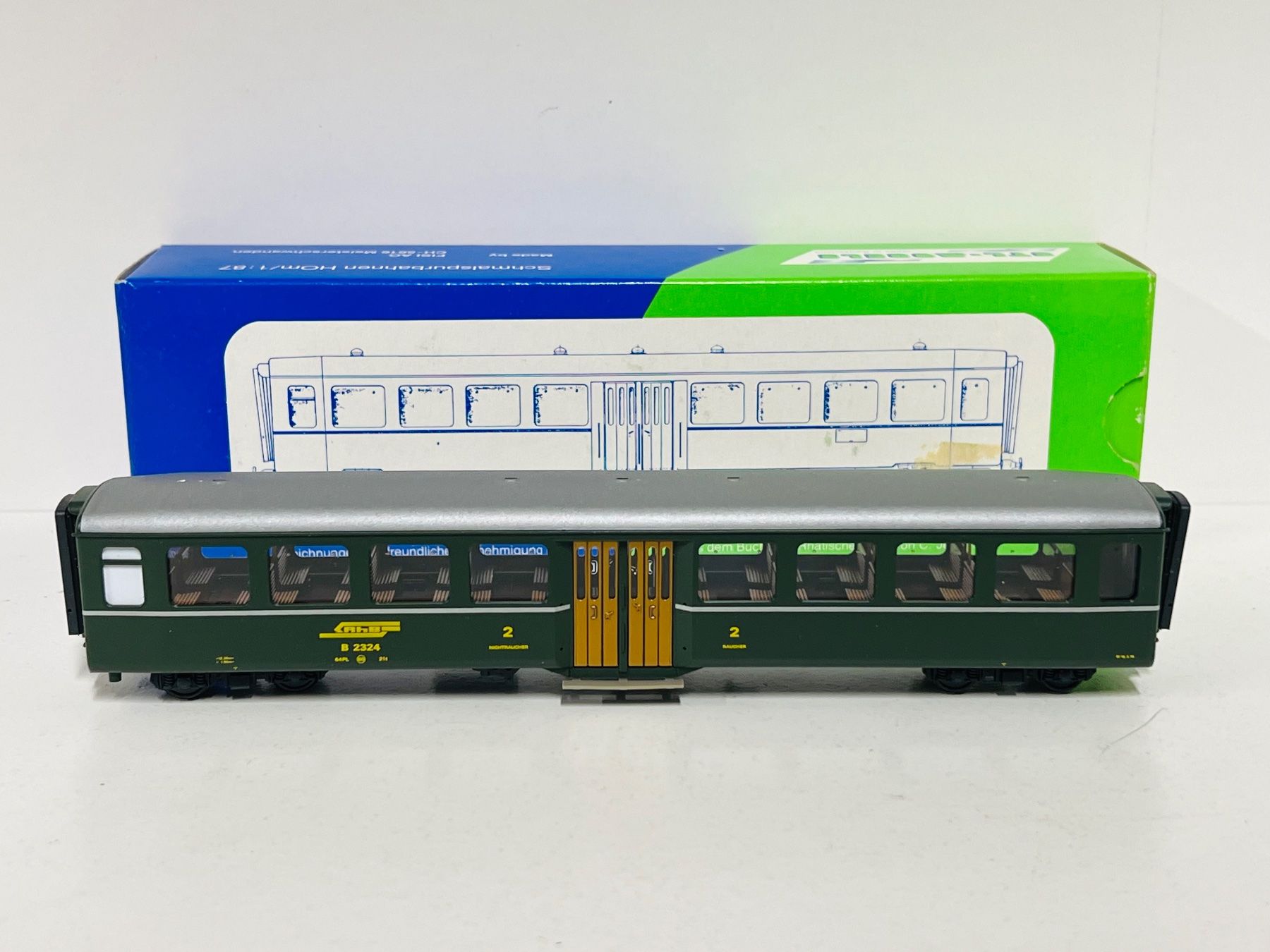Modellini di ferrovie: STL-Models RhB B 2324 Personenwagen – Nuovo (secondo la descrizione) da Neuenhof venduto da ludovicco 1