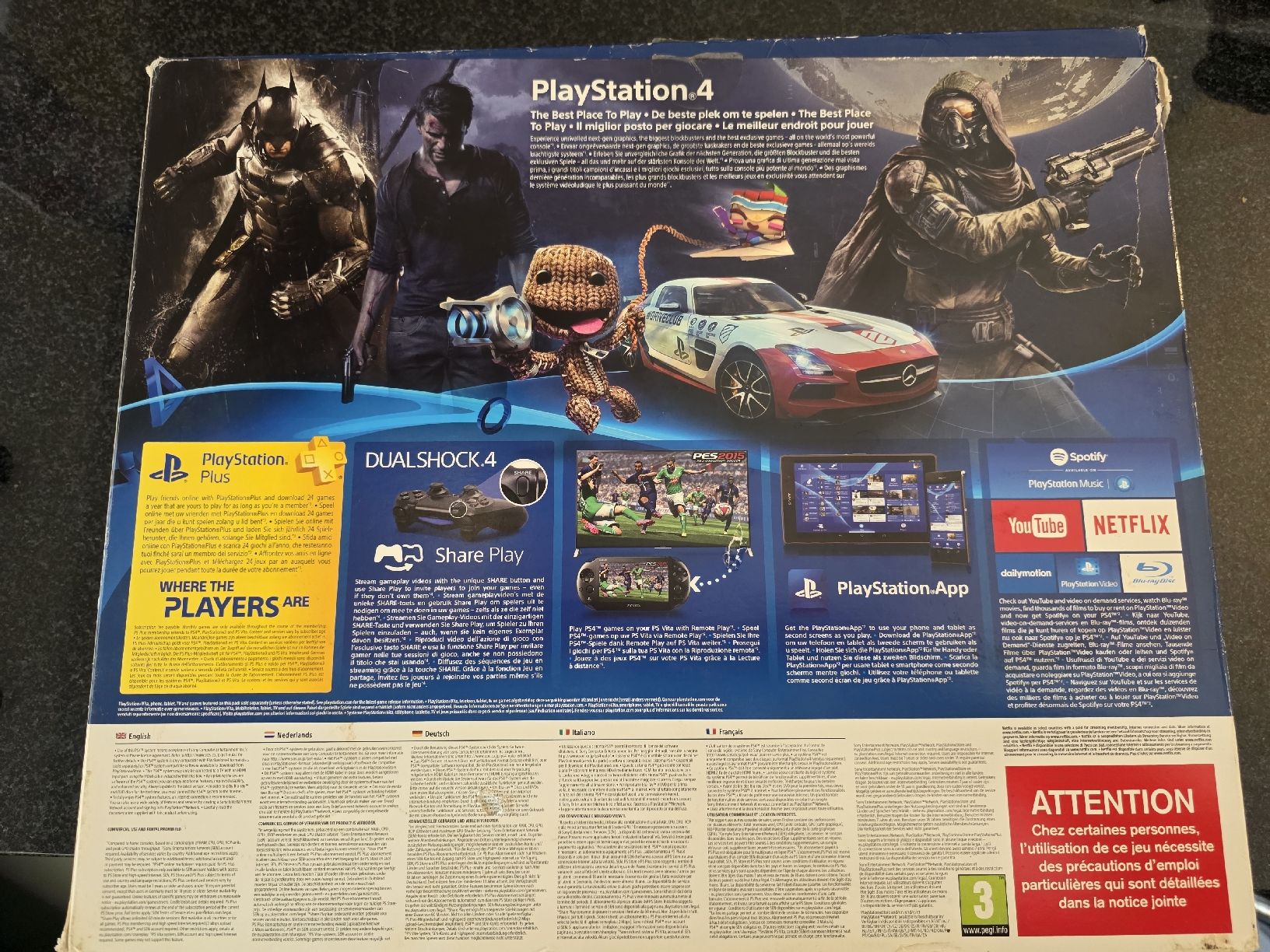 Sony Console: PS4 en boîte avec 6 jeux – Usato da Chavornay venduto da Crash37 2