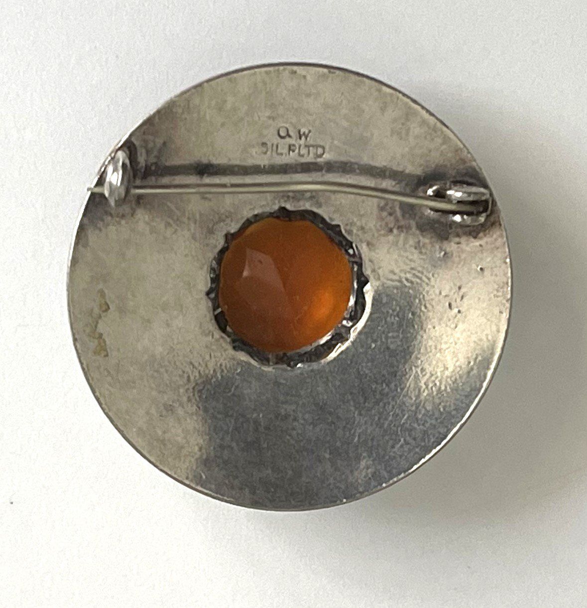 Spille & Fermagli: Schottische Vintage-Brosche mit gelbbraunem Stein – Usato da Ellighausen venduto da MiSola 1