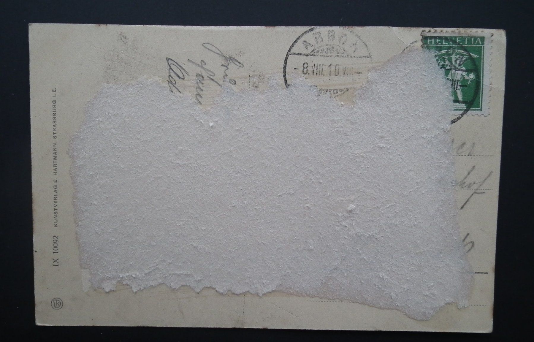 Cartoline postali: Arbon 1910    Fehlerhafte Rückseite – Usato da Kriens venduto da WULLU99 1