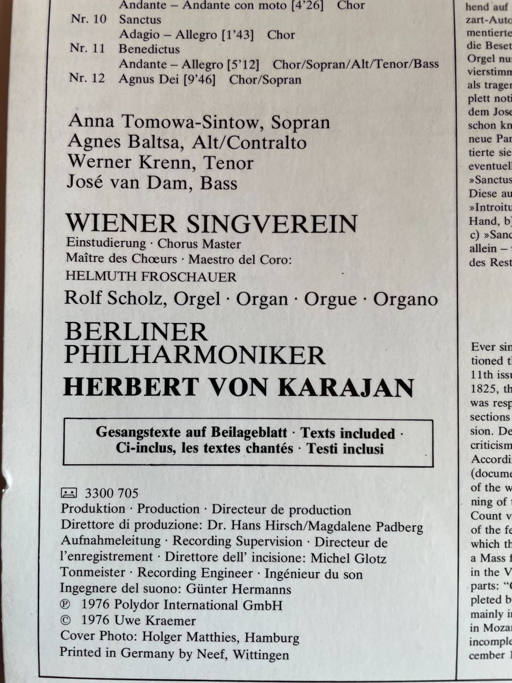 Dischi in vinile: 10 LP Mozart – Usato da Appenzell Steinegg venduto da Wurzlers 1