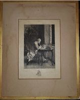 Gravure ancienne Jean-Louis Ernest Meissonier 1852