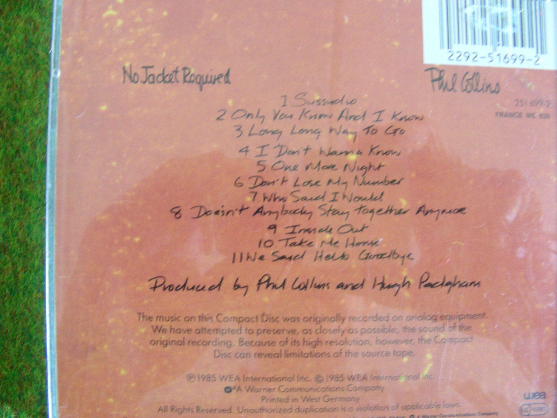 CD: CD Phil Collins – Usato da Villars-Burquin venduto da Rodjeurs 1