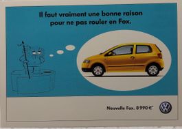 VW   Nouvelle  FOX   -   carte du concessionnaire