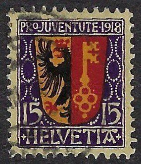 Tutti i francobolli: Pro Juventute 1918 – Usato da Luzern venduto da Einh0rn 2