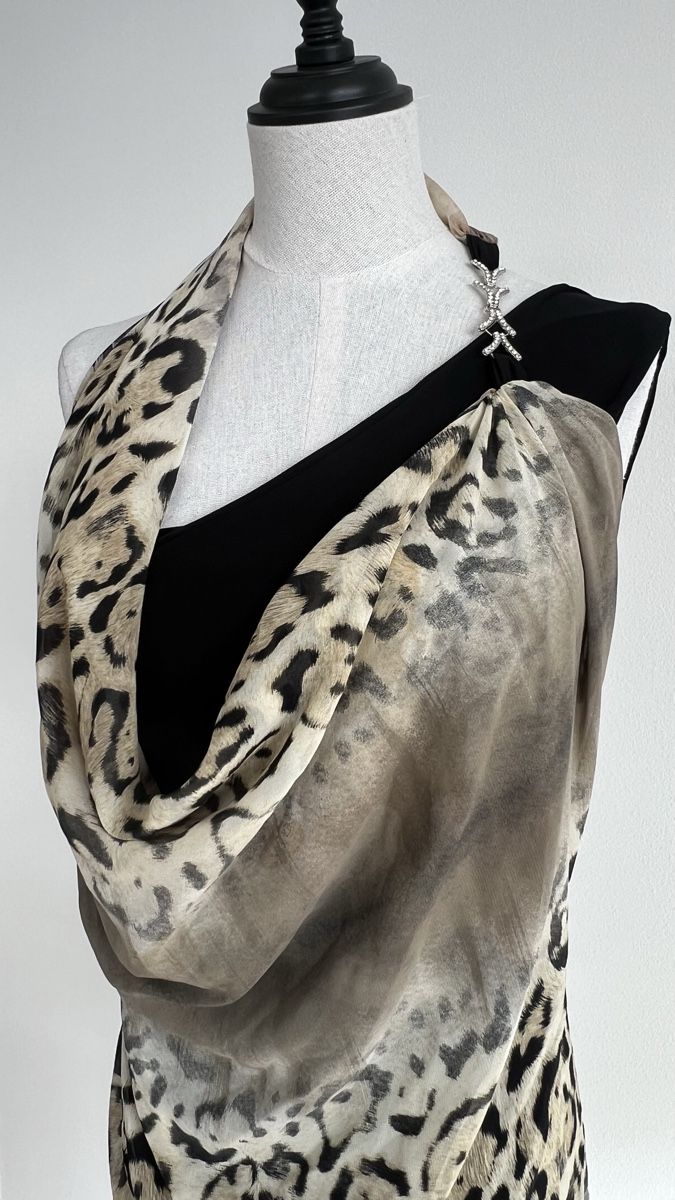 Vestiti: Elegantes Kleid mit Animalprint – Nuovo (secondo la descrizione) da Rothenburg venduto da rana7666 1