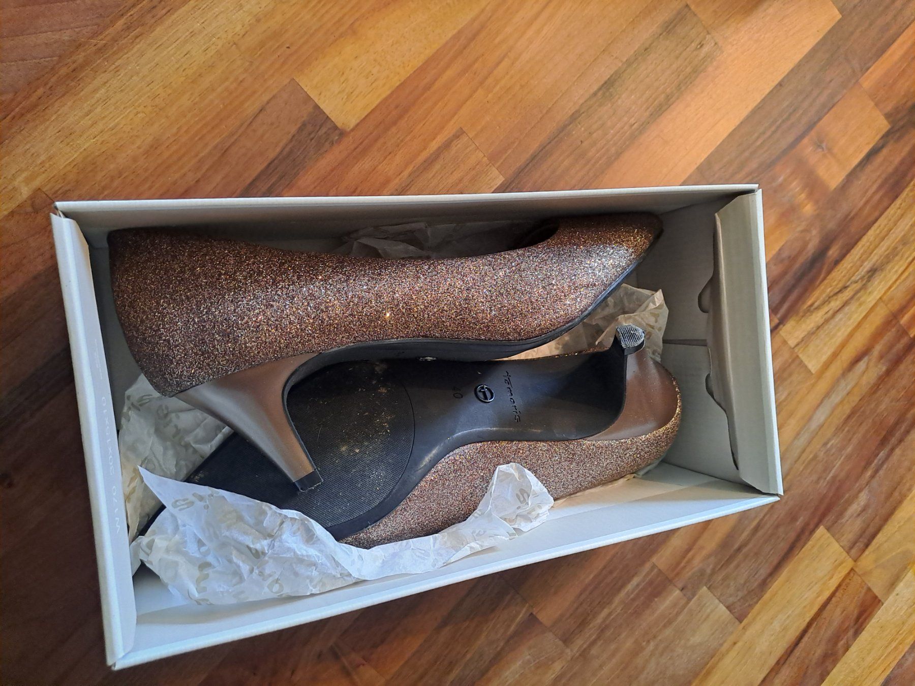 Tamaris Scarpe da donna: Tamaris Glitzer Pumps Gr.40 – Usato da Emdthal venduto da kasira 1