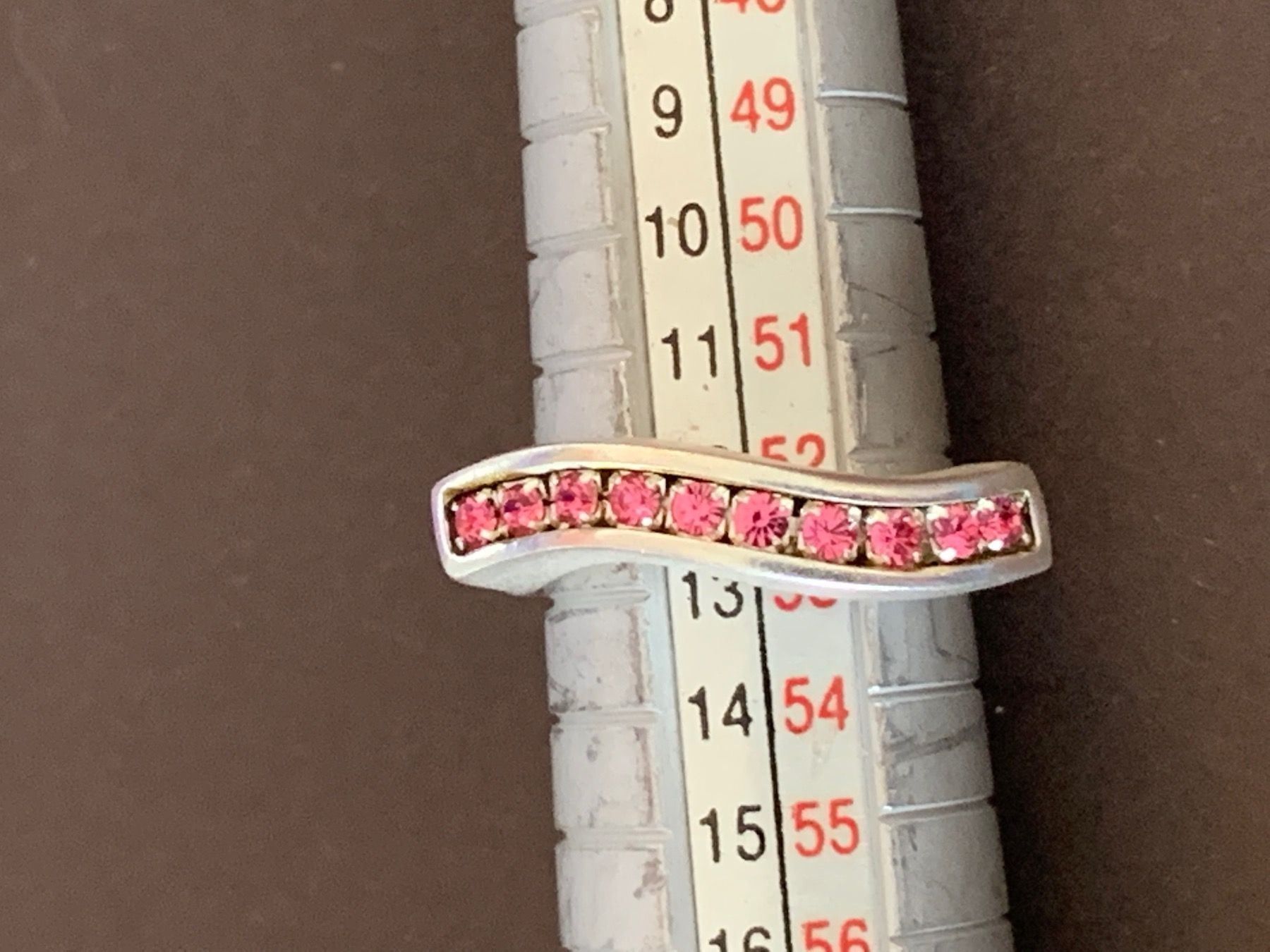 Ringe: Silberring rosarote steinreihe 53/55/57 – Neu (gemäss Beschreibung) aus Dittingen von Bellevista 5