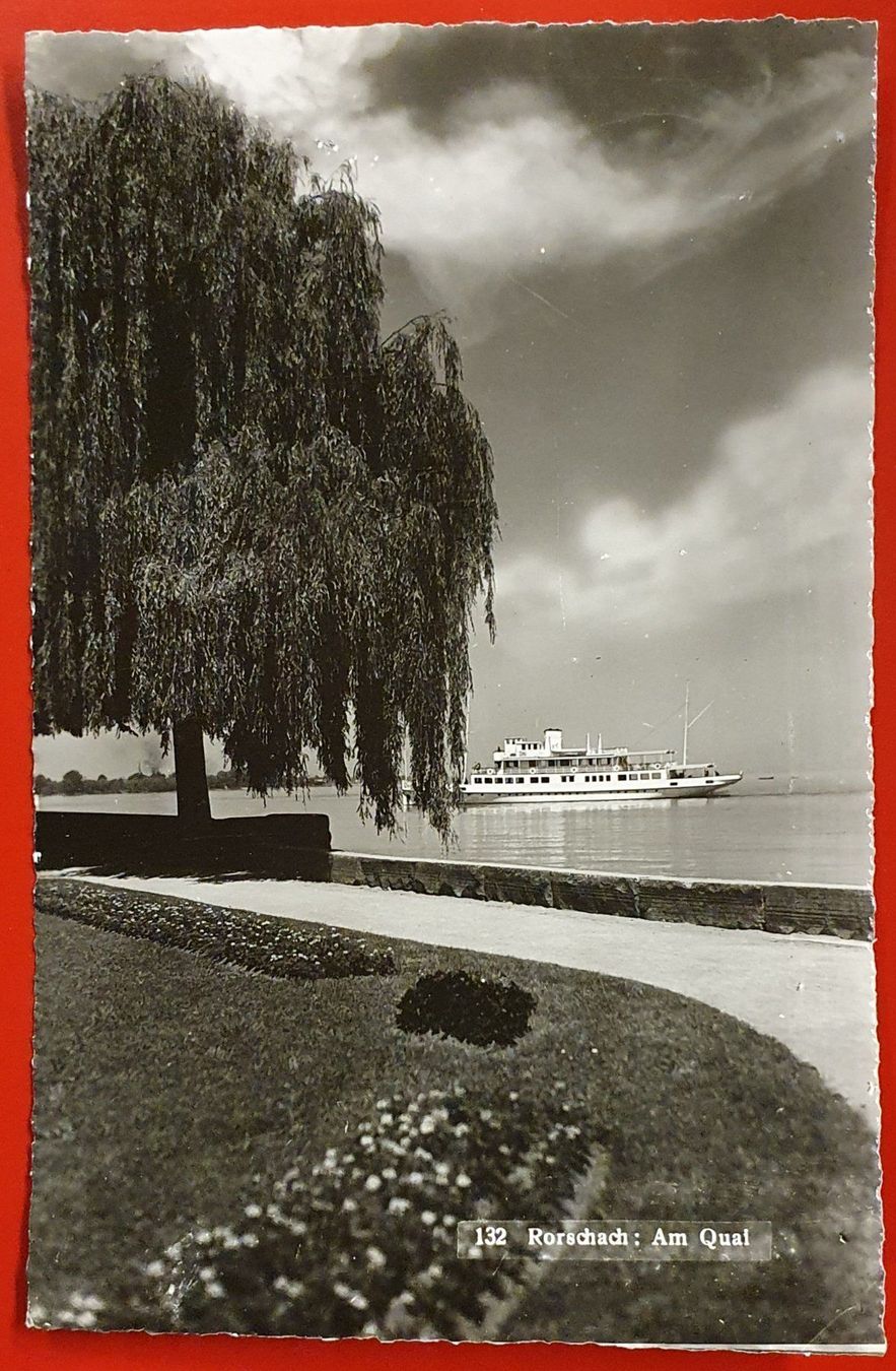 Cartoline postali: Rorschach 1947 - Am Quai – Usato da Kreuzlingen venduto da Rschweiz1