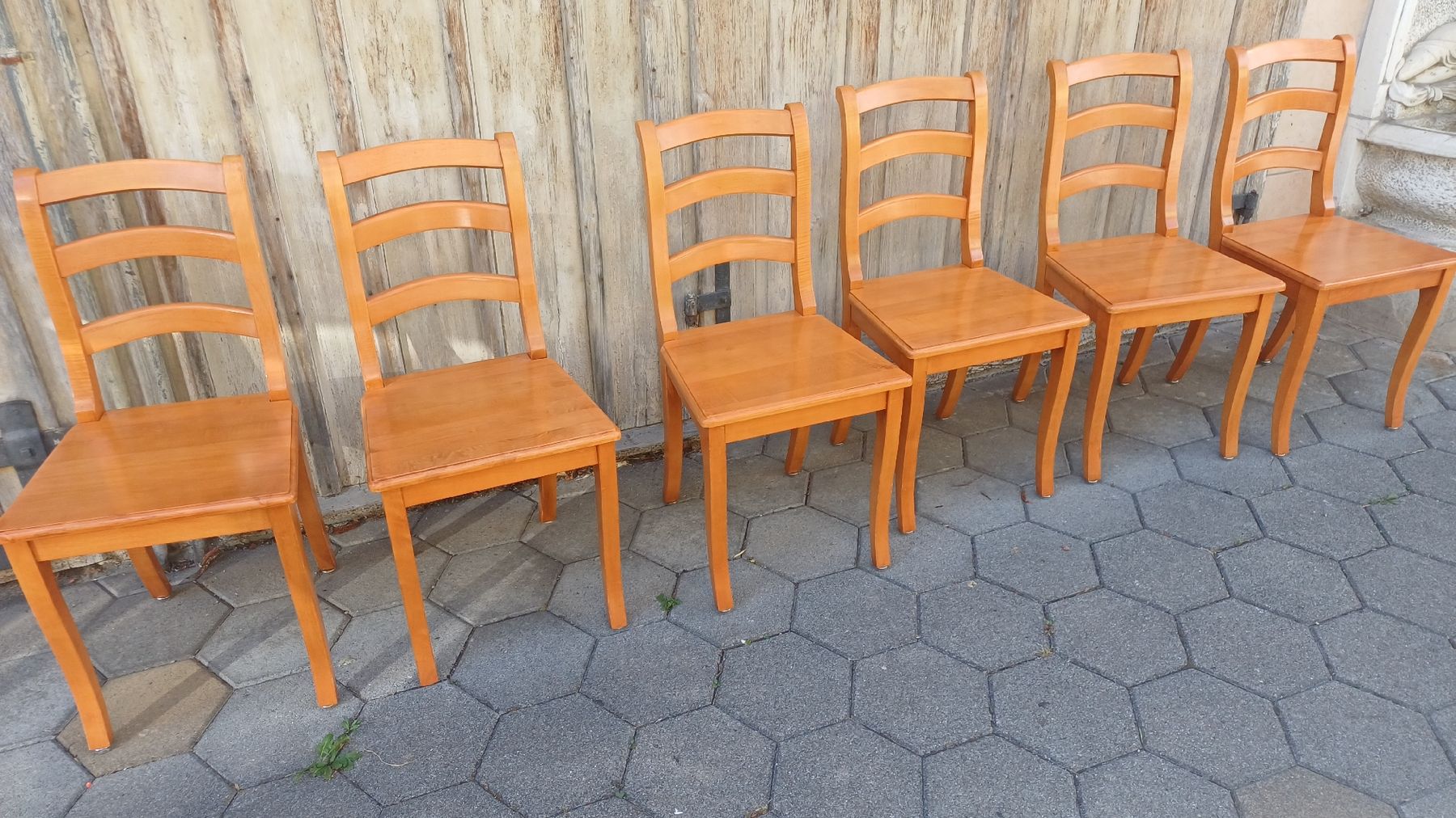 Holzartikel: 6 Biedermeier Stühle in Kirschbaumholz  – Gebraucht aus Flawil von Pinkmalibu 8
