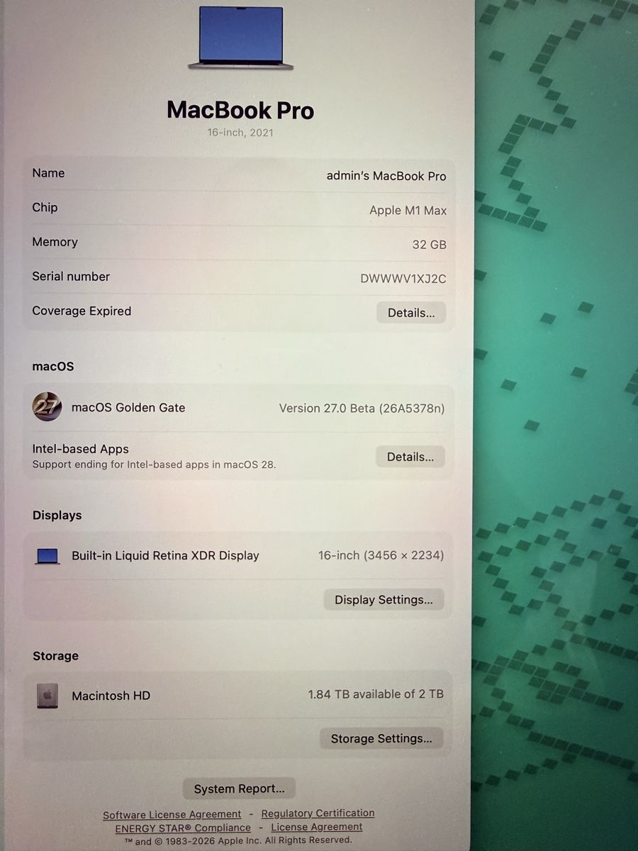 Apple Portables: Apple MacBook Pro 16-inch M1 Max 32GB 2021 Silber – D'occasion à Rudolfstetten par AudioFox 4