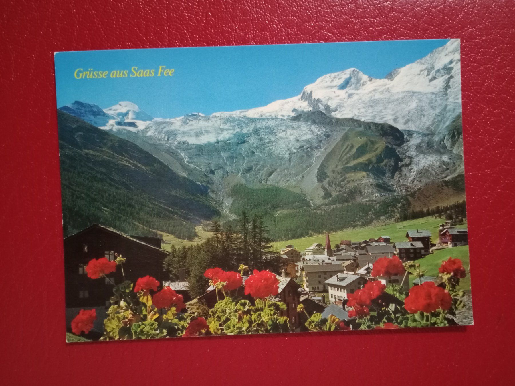 Cartoline postali: AK Saas Fee Wallis teilansicht – Usato da Küttigen venduto da Melisch1000