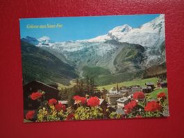 AK Saas Fee Wallis teilansicht