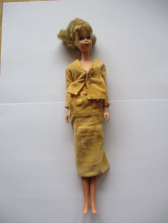 15 ⚜ Ancienne Poupée Barbie Midge + Valise Japan Made In France Mattel 1962