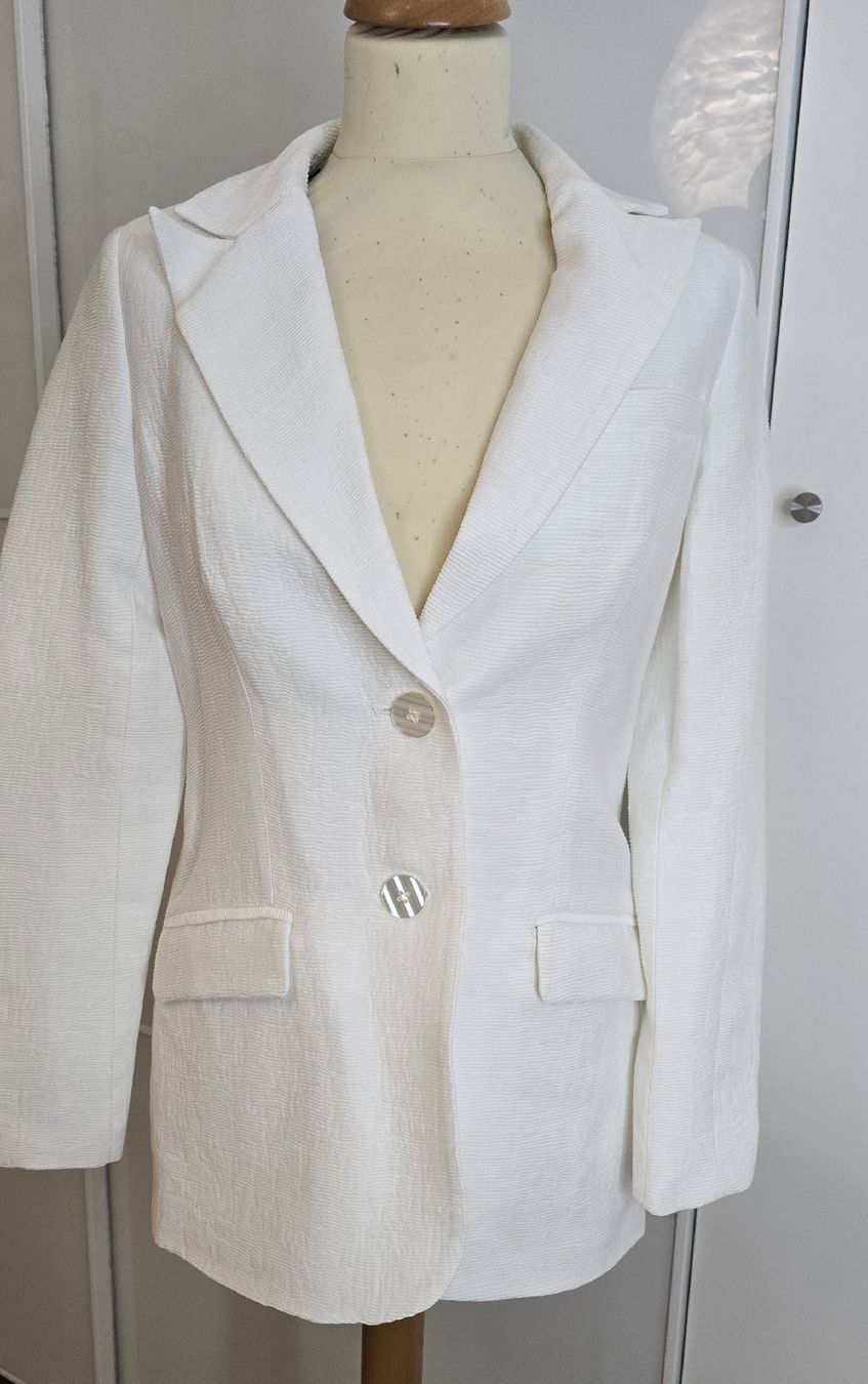 Na-kd Giacche: veste blanche neuve ceintrée taille 34 – Nuovo e nell'imballaggio originale da Genève venduto da Saleena