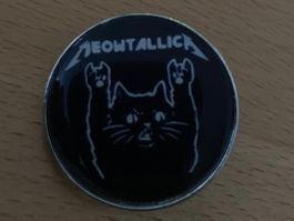 Meowtallica - Pin Anstecker Punk Metal Rock Band