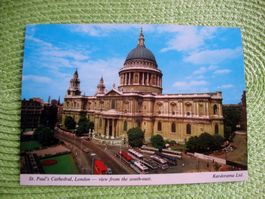 St. Paul's Cathedral London alte Autos Ansichtskarte