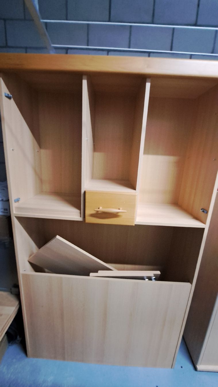 Cassettiere: Regal Holz hell mit Schublade und Einlegeböden – Usato da Salmsach venduto da Tamer329