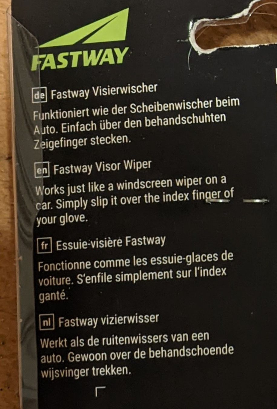 Accessori per altri veicoli: Essuie-visière Fastway neuf, facile à utiliser, pratique! – Nuovo e nell'imballaggio originale da Vessy venduto da Avicci 2