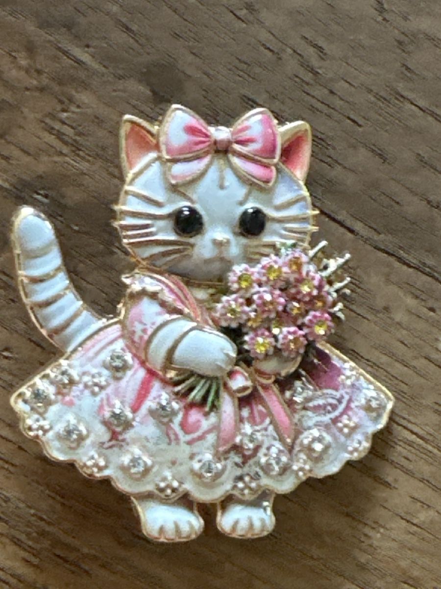 Broschen & Nadeln: Süsse Brosche mit Katze – Neu (gemäss Beschreibung) aus Trüllikon von angela4444 2