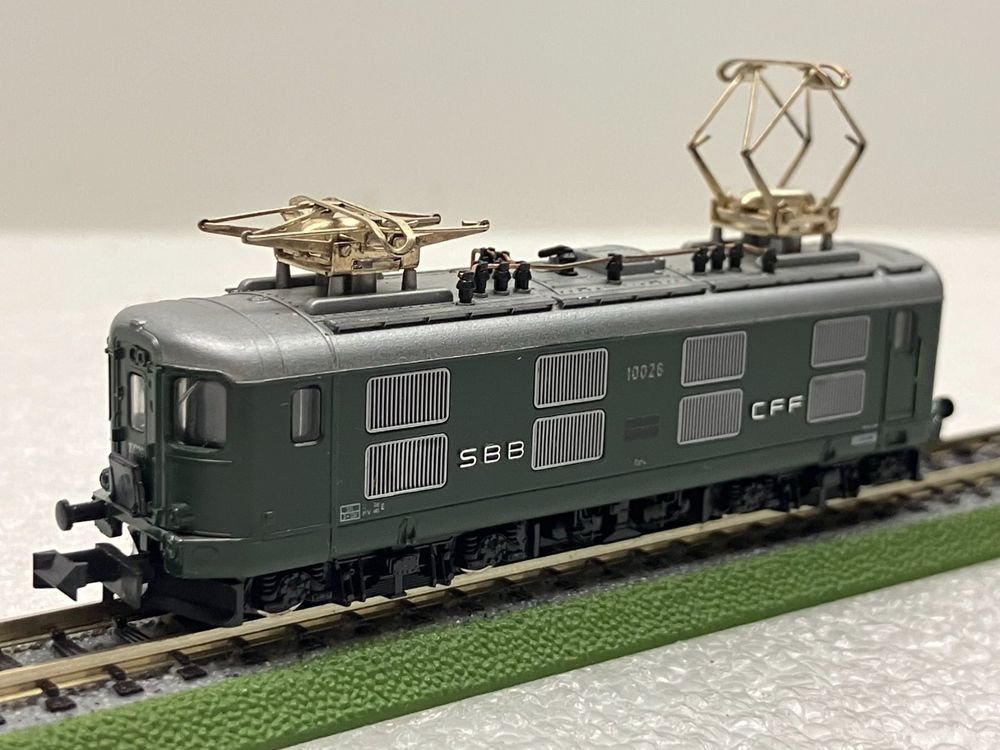 Hobbytrain Modelleisenbahnen: Hobbytrain 11011 N= Re 4/4I SBB 10026 HmBh Lausanne - grün – Gebraucht aus Thun von retoolinoo 1