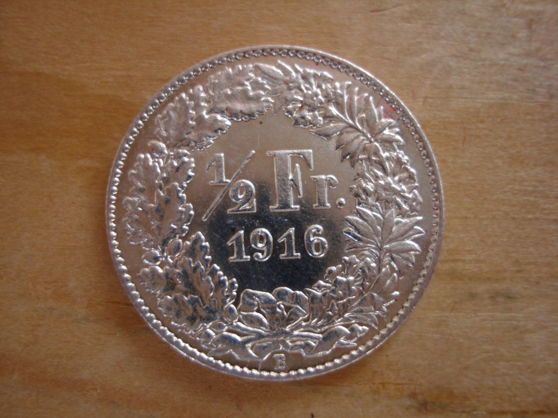 Tutti le monete: (C1) 1/2 Franken 1916 STGL – Usato da Erlach venduto da Net-Coins