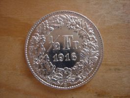 (C1) 1/2 Franken 1916 STGL