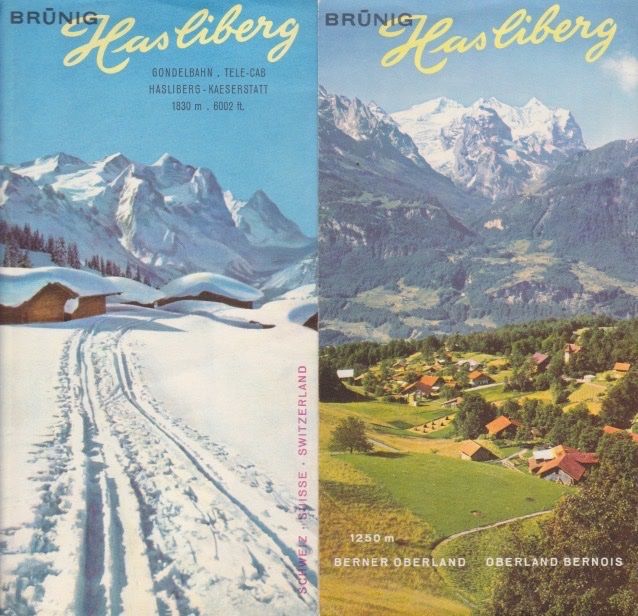 Documenti: Alter Farbprospekt Brünig - Hasliberg. 1966 – Usato da Schlieren venduto da Rapaelli