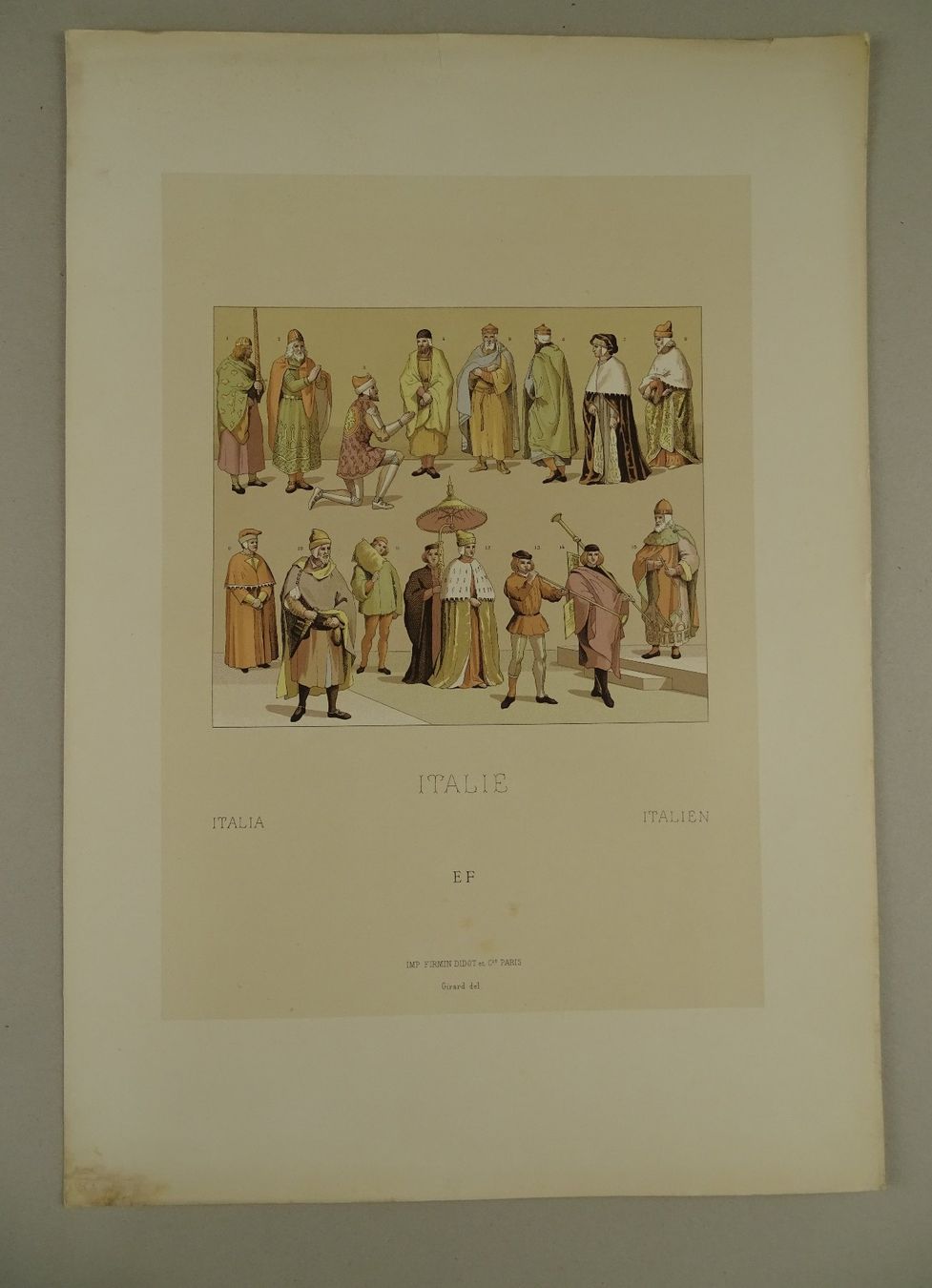 Grafiken & Lithographien: ITALIEN, 8 CHROMOLITHOGRAPHIEN UM 1890 – Gebraucht aus Grüningen von Kartensammler 6