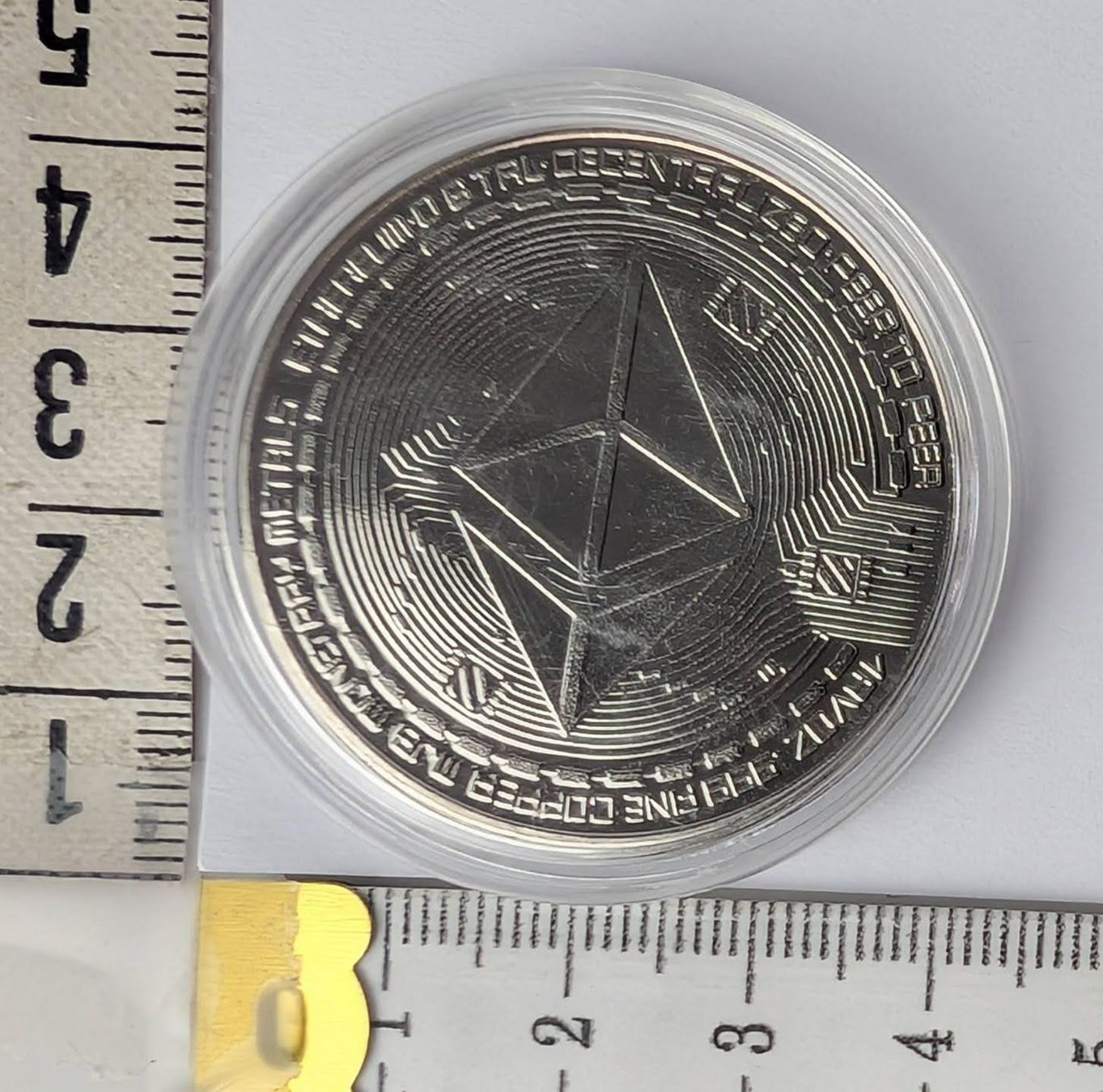 Tutti le monete: silbrige ETH / Ethereum Münze, Neu! – Nuovo (secondo la descrizione) da Zürich venduto da axolottchen 3