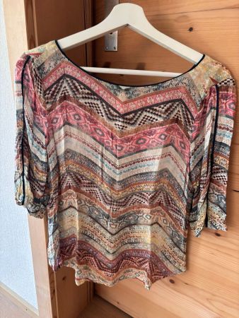 ✨ Wunderschöne Ethno-Bluse für den Spätsommer – Grösse XS