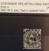 A562) 97A, Stehende Helvetia Vollstempel  Kt. 100.-