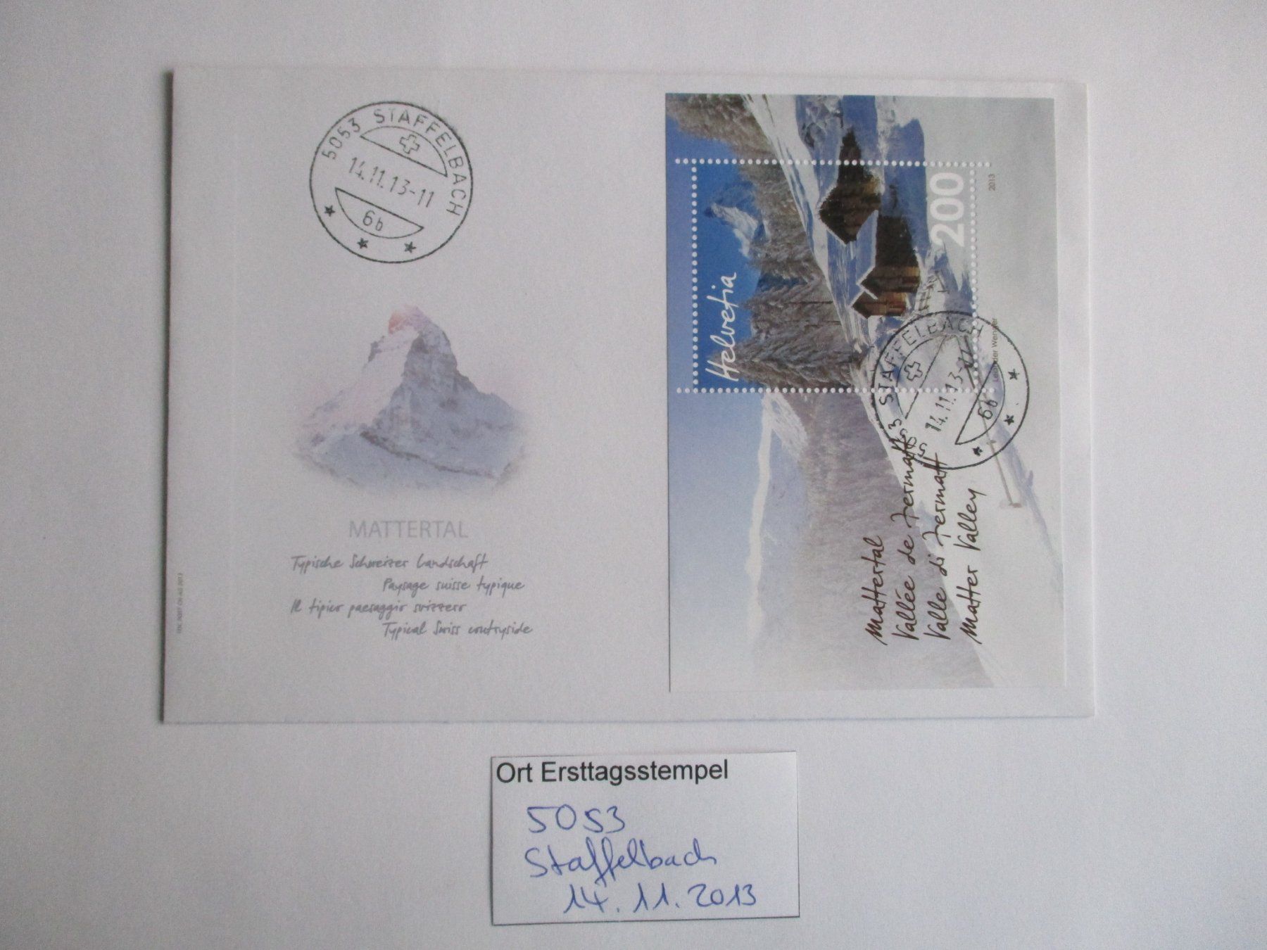 Tutti i francobolli: Brief mit Ort Ersttagsstempel 5053 Staffelbach – Usato da Langnau b. Reiden venduto da Aktuell88