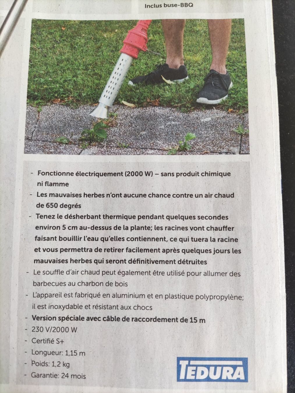 Tutti gli attrezzi: Desherbeur thermique électrique – Usato da Châtel St Denis venduto da Magil71 2