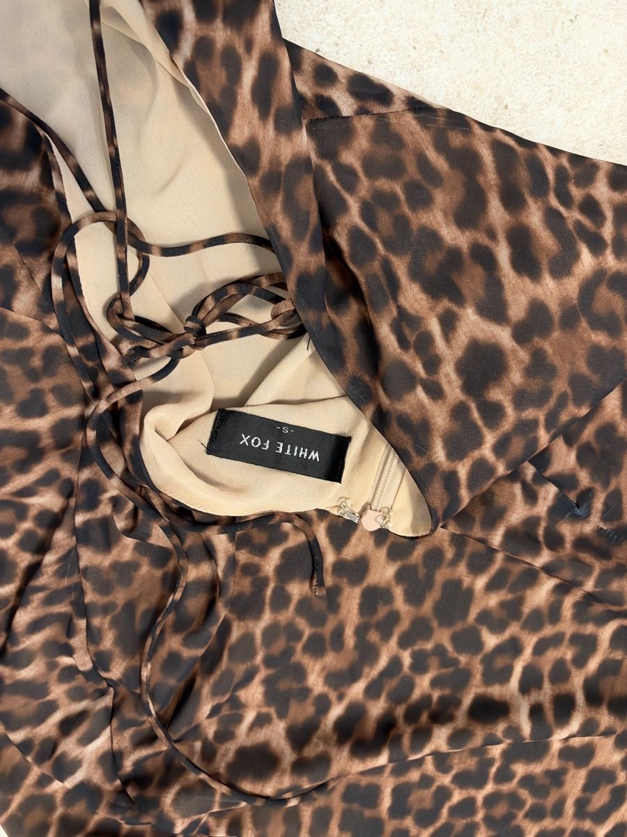 Vestiti: White Fox Leoprint Maxikleid – Usato da Illnau venduto da iva_ck2d 3