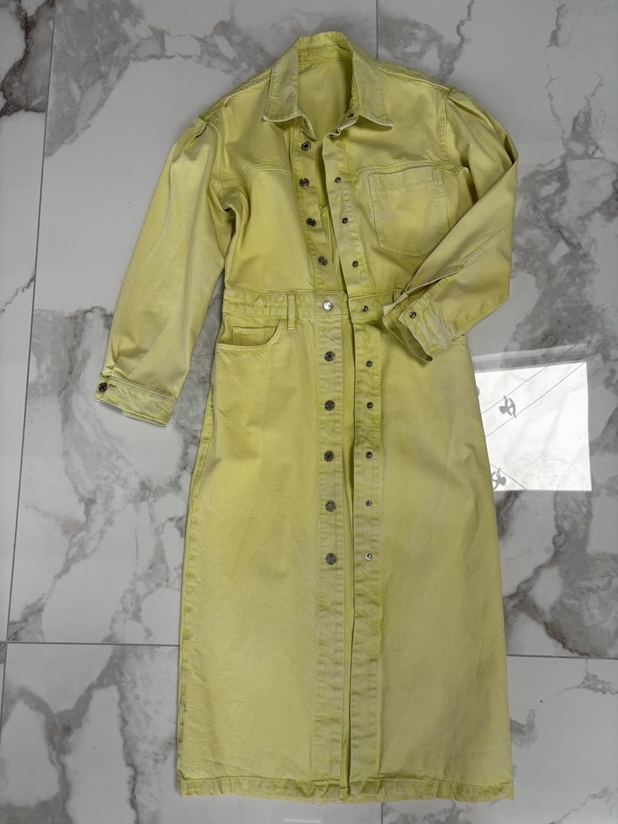 Cappotti: Jeansmantel / Kleid gelb Gr. S – Usato da Estavayer-le-Lac venduto da Mimmy02 3
