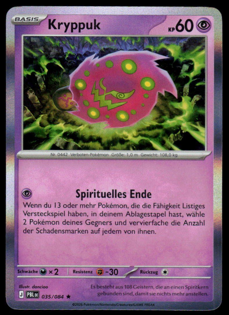Pokémon Carte collezionabili: Pokemon Kryppuk 035/084 – Usato da Herisau venduto da Pokemon2025