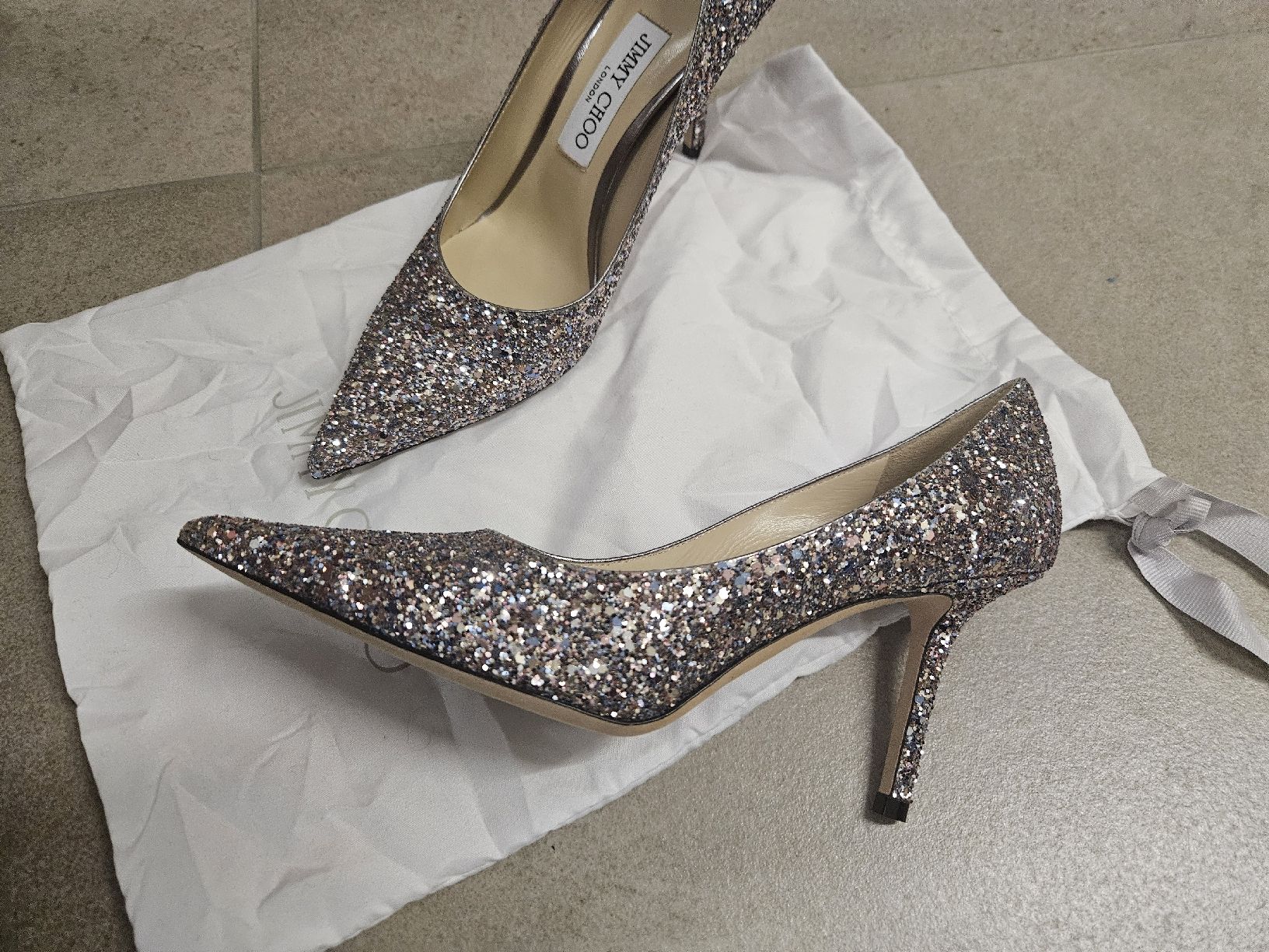 Jimmy Choo Scarpe da donna: Jimmy Choo Glitzer Pumps 37.5 – Usato da ipsach venduto da michat01 1