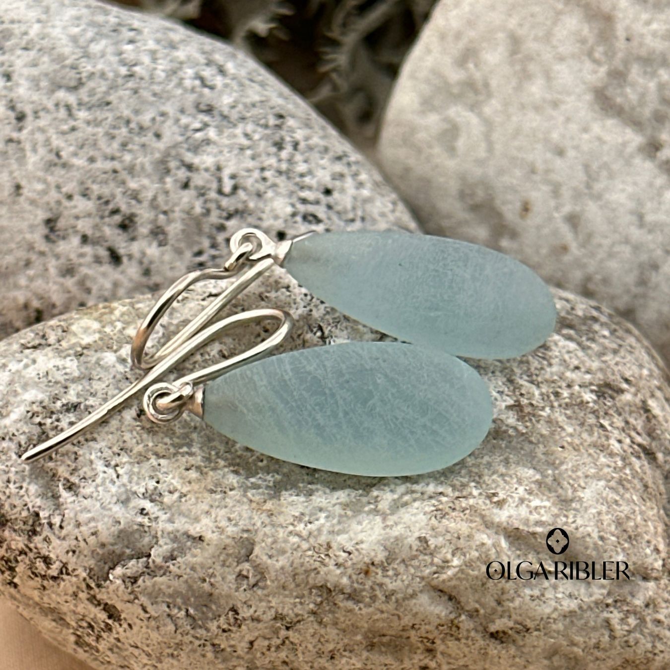 Olga Ribler Ohrringe & -stecker: Ohrhänger - Aquamarine - Silber 925 – Neu (gemäss Beschreibung) aus Luzern von Schmuckoutlet 2