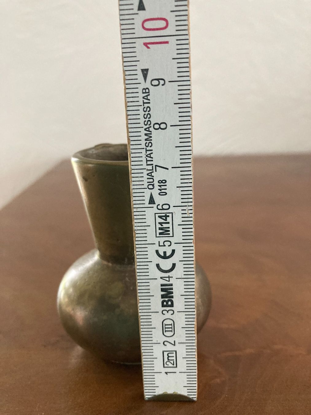 Vasi & Recipienti: KLEINE  BLUMENVASE  VASE    MESSING  GEMARKT – Usato da Subingen venduto da ArtBead 3