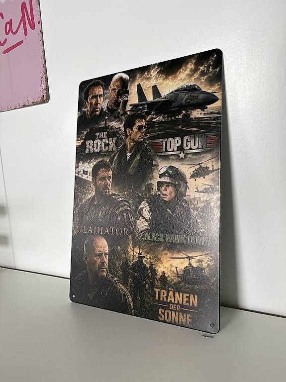 Insegne: Blechschild Actionfilme – Nuovo e nell'imballaggio originale da Rickenbach ZH venduto da Pumba_500 1