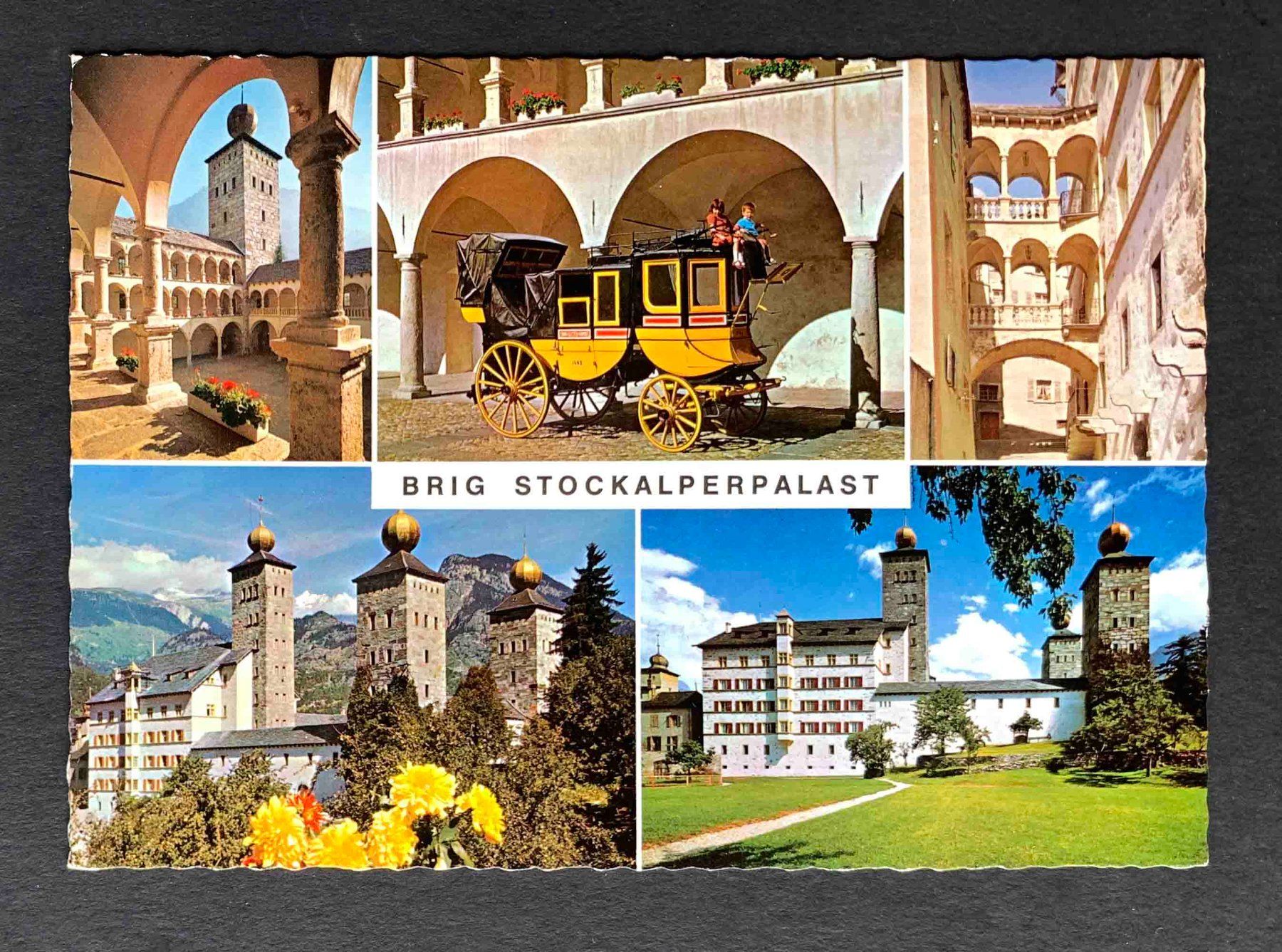 Ansichtskarten: AK Brig Stockalperpalast – Gebraucht aus Goldau von artelier1