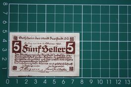 currency voucher austria freistadt 5 heller 1920