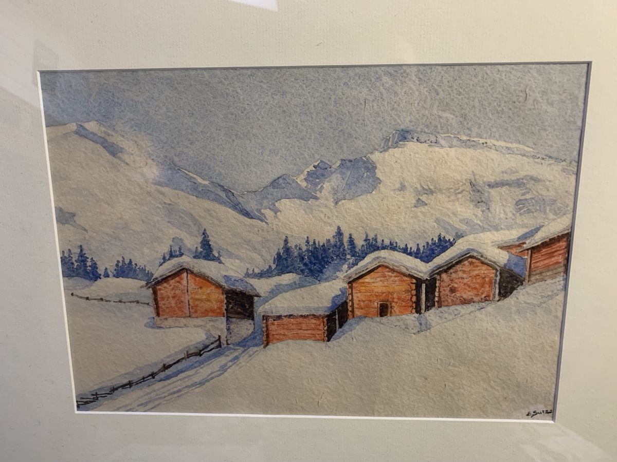 Dipinti: E. SUTZ Aquarell  – Usato da Wolfhalden venduto da SecondAntique